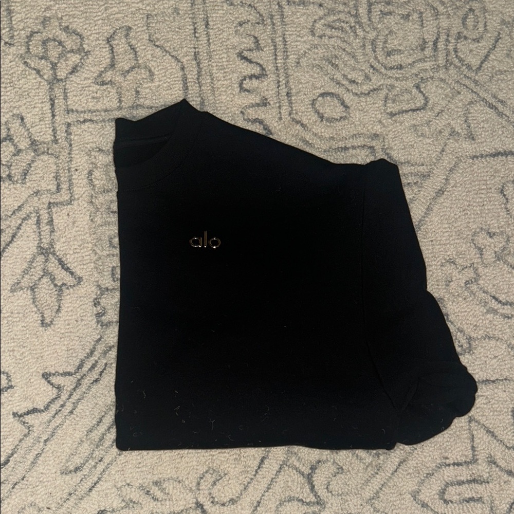 Alo Black Accolade Crewneck Small
